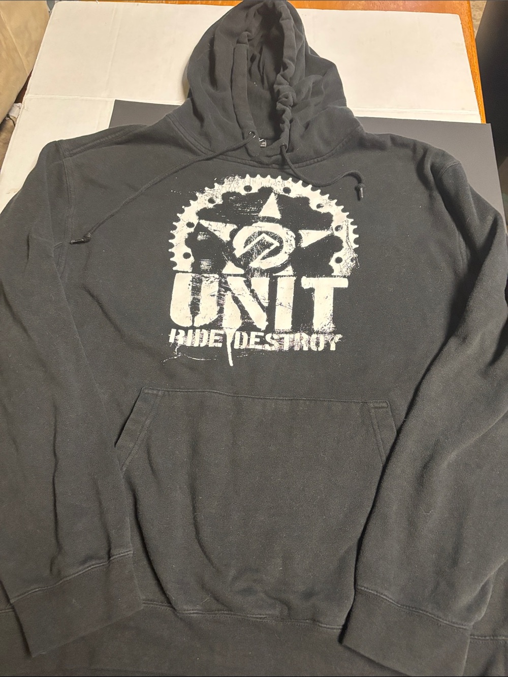 Ride Destroy Black Graphic Hoodie